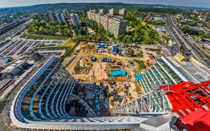 Új városközpont születését fotózza a magasból Rizsavi
