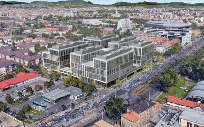 Óriási lendületben az Aréna Business Campus kivitelezése és bérbeadása
