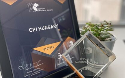 Újabb elismerést kapott a CPI Hungary a hazai ingatlanpiacon