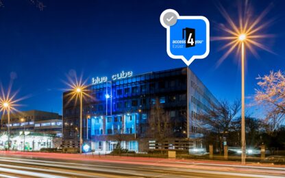 Minősített akadálymentes irodaház a Blue Cube