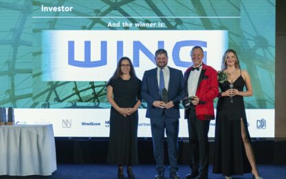 Négy kategóriában nyert a WING a CRE Awards nemzetközi ingatlanpiaci versenyén