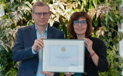 A CA IMMO IP WEST irodaháza Well Gold minősítést kapott