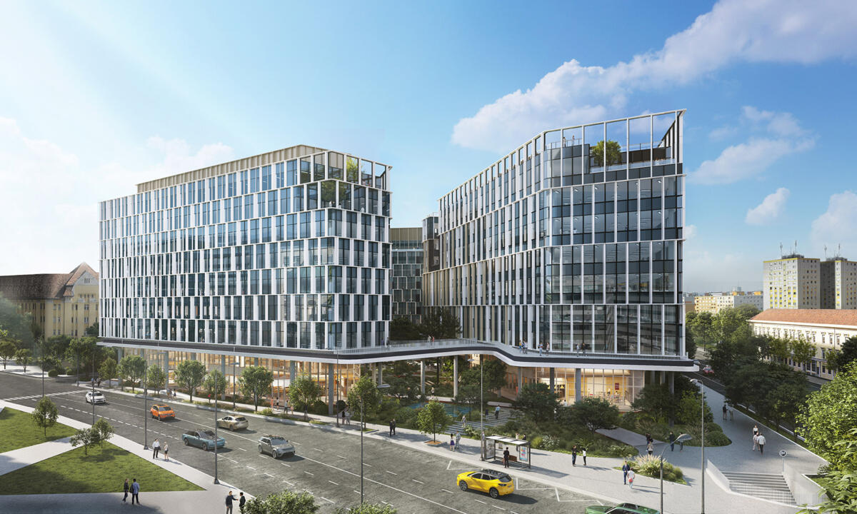 A Skanska értékesíti a budapesti H₂Offices második fázisát az ERSTE Nyíltvégű Ingatlan Befektetési Alapnak