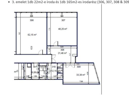 Kiadó iroda Dózsa György út és Váci út  kereszteződésénél kis méretű  irodák kiadók,