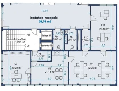 Kiadó iroda Kiadó földszinti, 105 m²-es, teljesen szeparált iroda
