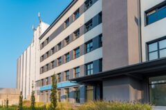 Galvani utcai homlokzat