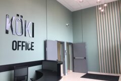 Megújult recepció - irodaház