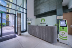 Irodaház recepció